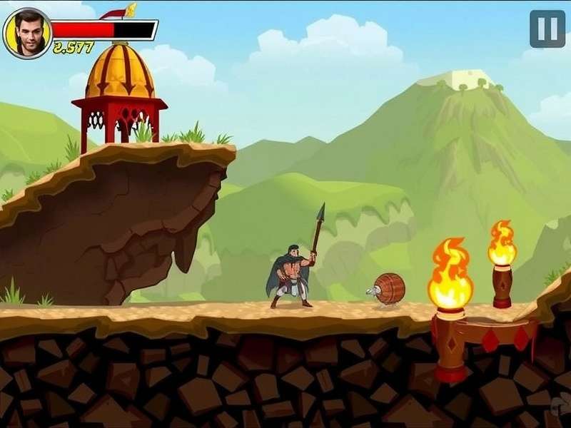 Scorching Run Gladiator Gameplay Screenshot